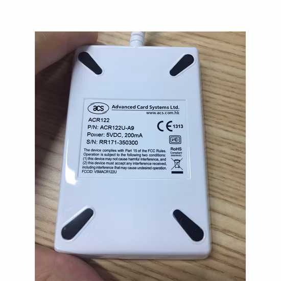 Programmatore di schede di prossimità per lettore NFC di smart card ACR122u
