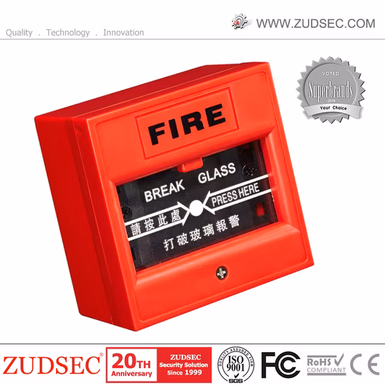 Pulsante di rilascio uscita porta di emergenza antincendio rottura vetro per sistema di sicurezza